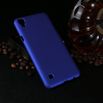 Пластиковый непрозрачный матовый чехол для LG X Power  Синий