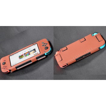 Чехол с рамочной защитой экрана на липучках для Nintendo Switch  Коричневый