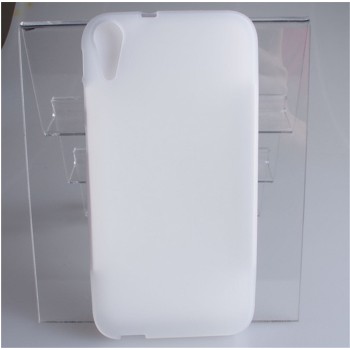 Силиконовый матовый непрозрачный чехол для HTC Desire 830  Белый