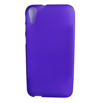 Силиконовый матовый непрозрачный чехол для HTC Desire 830  Фиолетовый