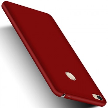 Пластиковый непрозрачный матовый чехол с улучшенной защитой элементов корпуса для Xiaomi Mi Max 2 Красный