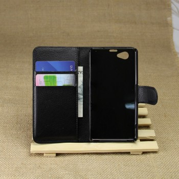 Чехол портмоне подставка на силиконовой основе на магнитной защелке для Sony Xperia Z1 Compact
