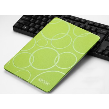 Чехол книжка подставка текстура Узоры на транспарентной силиконовой основе для Ipad Pro 10.5 Зеленый