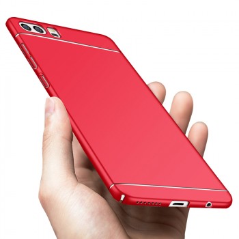 Пластиковый непрозрачный матовый чехол с улучшенной защитой элементов корпуса для Huawei Honor 9 Красный