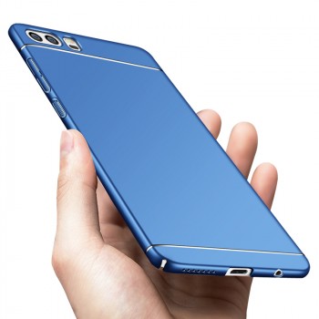 Пластиковый непрозрачный матовый чехол с улучшенной защитой элементов корпуса для Huawei Honor 9 Синий