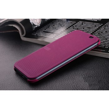 Точечный чехол флип с функциями оповещения для HTC Desire 830  Фиолетовый