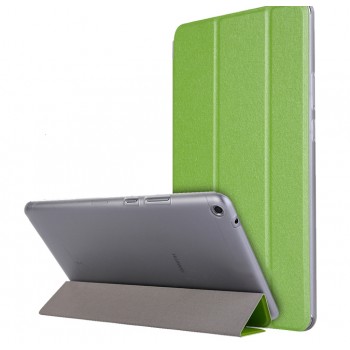 Сегментарный чехол книжка подставка текстура Золото на транспарентной поликарбонатной основе для Huawei MediaPad T3 8 Зеленый