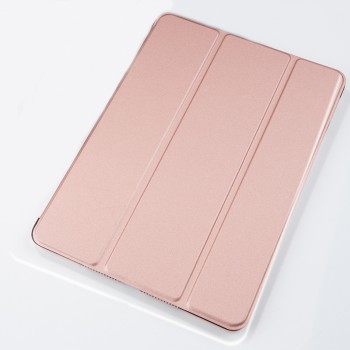 Сегментарный чехол книжка подставка на транспарентной поликарбонатной основе для Ipad Pro 10.5 Розовый