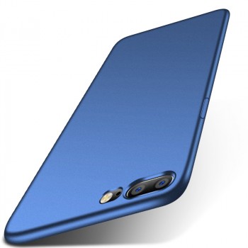 Силиконовый матовый непрозрачный чехол для OnePlus 5  Синий