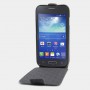 Чехол вертикальная книжка на силиконовой основе на магнитной защелке для Samsung Galaxy Ace 4 , цвет Черный