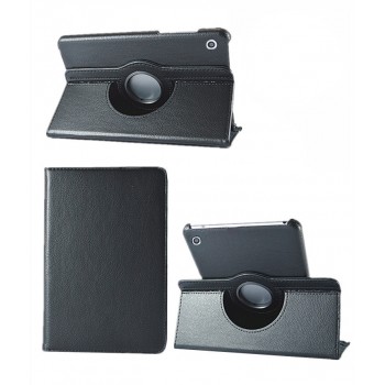 Роторный чехол книжка подставка на непрозрачной поликарбонатной основе для Huawei MediaPad M3 Lite 10  Черный