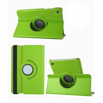 Роторный чехол книжка подставка на непрозрачной поликарбонатной основе для Huawei MediaPad M3 Lite 10  Зеленый