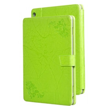 Чехол книжка подставка текстура Узоры на непрозрачной поликарбонатной основе для Huawei MediaPad M3 Lite 10 Зеленый