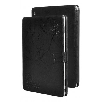 Чехол книжка подставка текстура Узоры на непрозрачной поликарбонатной основе для Huawei MediaPad M3 Lite 10 Черный
