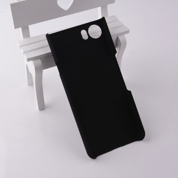 Пластиковый непрозрачный матовый чехол для BlackBerry KEYone Черный