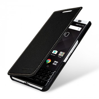 Кожаный чехол горизонтальная книжка на пластиковой основе для BlackBerry KEYone