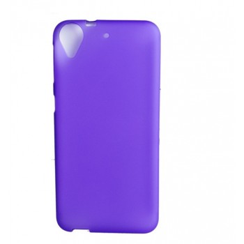 Силиконовый матовый полупрозрачный чехол для HTC Desire 650  Фиолетовый