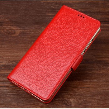 Кожаный чехол портмоне подставка (премиум нат. кожа) с крепежной застежкой для ASUS ZenFone AR Красный