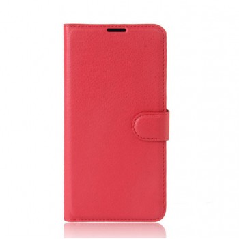 Чехол портмоне подставка на силиконовой основе на магнитной защелке для Alcatel A3  Красный