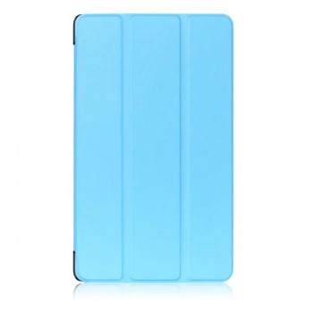 Сегментарный чехол книжка подставка на непрозрачной поликарбонатной основе для Huawei MediaPad M3 Lite 8 Голубой