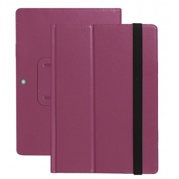Чехол книжка подставка с рамочной защитой экрана для Lenovo Miix 320 Фиолетовый
