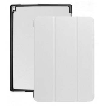 Сегментарный чехол книжка подставка на непрозрачной поликарбонатной основе для Lenovo Tab 4 10 Белый