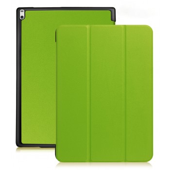 Сегментарный чехол книжка подставка на непрозрачной поликарбонатной основе для Lenovo Tab 4 10 Зеленый