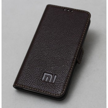Кожаный чехол горизонтальная книжка подставка с крепежной застежкой для Xiaomi Mi5X/Mi A1 Коричневый