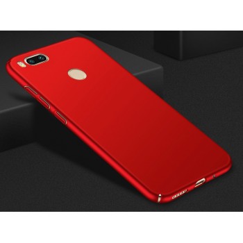 Пластиковый непрозрачный матовый чехол с улучшенной защитой элементов корпуса для Xiaomi Mi5X/Mi A1 Красный