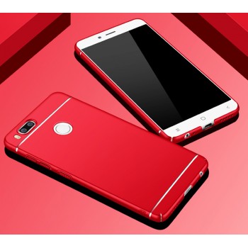 Пластиковый непрозрачный матовый чехол текстура Полосы для Xiaomi Mi5X/Mi A1 Красный