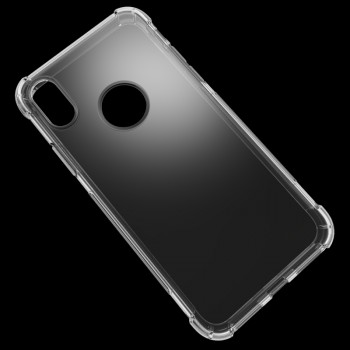 Силиконовый глянцевый полупрозрачный чехол с усиленными углами для Iphone X 10/XS Белый