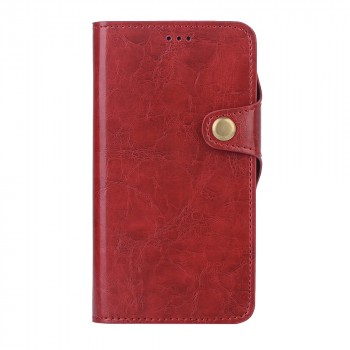 Винтажный чехол портмоне на магнитной основе для Iphone X 10/XS Красный