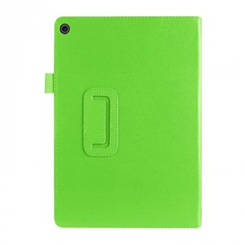Чехол книжка подставка с рамочной защитой экрана и крепежом для стилуса для ASUS ZenPad 10 Z301ML  Зеленый