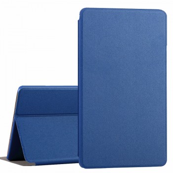 Чехол книжка подставка на непрозрачной поликарбонатной основе для Huawei MediaPad T3 7  Синий