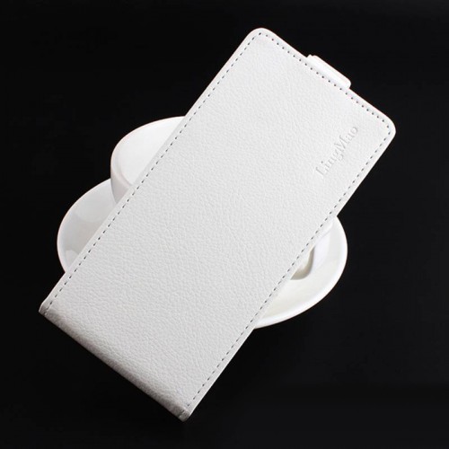 Чехол вертикальная книжка на силиконовой основе на магнитной защелке для Xiaomi RedMi Note 5A, цвет Белый