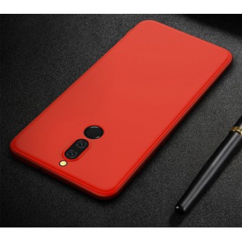 Силиконовый матовый непрозрачный чехол для Huawei Nova 2i  Красный