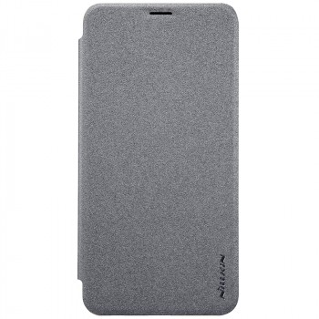 Чехол горизонтальная книжка на пластиковой матовой нескользящей премиум основе для Huawei Nova 2i Серый