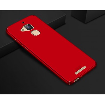 Пластиковый непрозрачный матовый чехол с улучшенной защитой элементов корпуса для Asus ZenFone 3 Max Красный