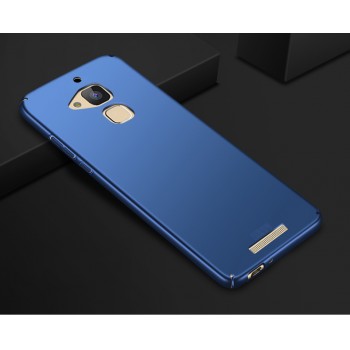 Пластиковый непрозрачный матовый чехол с улучшенной защитой элементов корпуса для Asus ZenFone 3 Max Синий