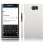 Чехол задняя накладка для Blackberry Priv с текстурой кожи, цвет Белый
