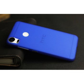 Силиконовый матовый полупрозрачный чехол для HTC Desire 10 Pro  Синий