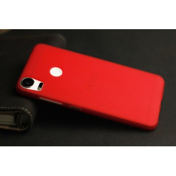 Силиконовый матовый полупрозрачный чехол для HTC Desire 10 Pro  Красный