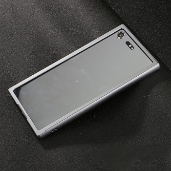 Металлический прямоугольный бампер для Sony Xperia XZ Premium Серый