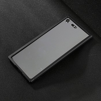 Металлический прямоугольный бампер для Sony Xperia XZ Premium Черный