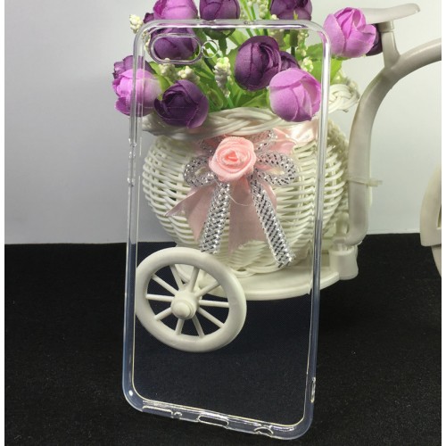 Силиконовый глянцевый транспарентный чехол для Huawei Honor View 10