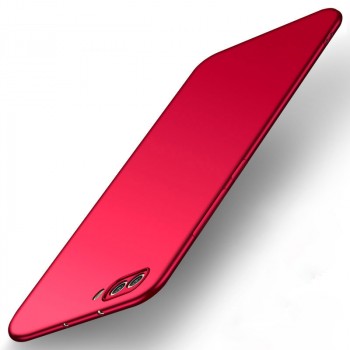 Силиконовый матовый непрозрачный чехол для Huawei Honor View 10  Красный
