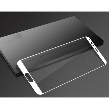 3D полноэкранное ультратонкое износоустойчивое сколостойкое олеофобное защитное стекло для Huawei Honor View 10 Белый