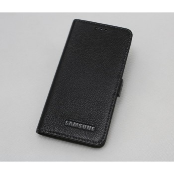 Кожаный чехол горизонтальная книжка с магнитной застежкой для Samsung Galaxy J7 (2017)