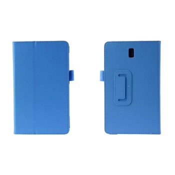 Чехол книжка подставка с рамочной защитой экрана и крепежом для стилуса для Samsung Galaxy Tab A 8.0 (2017) Голубой