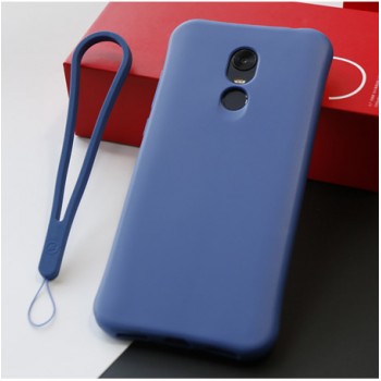 Противоударный силиконовый матовый непрозрачный чехол с нескользящим премиум софт-тач покрытием для Xiaomi RedMi 5 Plus Синий